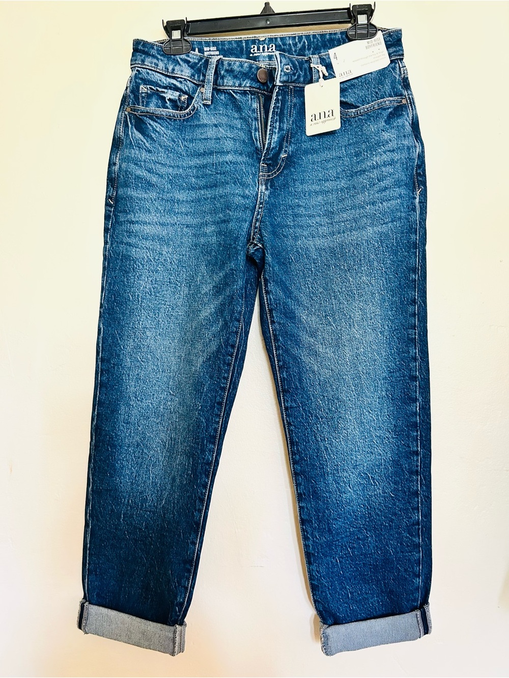 a.n.a Women's Medium Blue Boyfriend Jeans